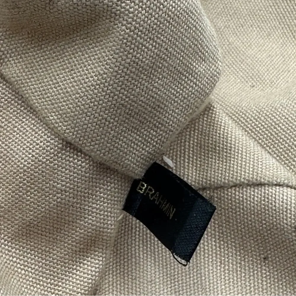 Brahmin Dee Dee Grotto Pearl OffWhite Drawstring Melbourne Croc Embossed Leather - Picture 7 of 16